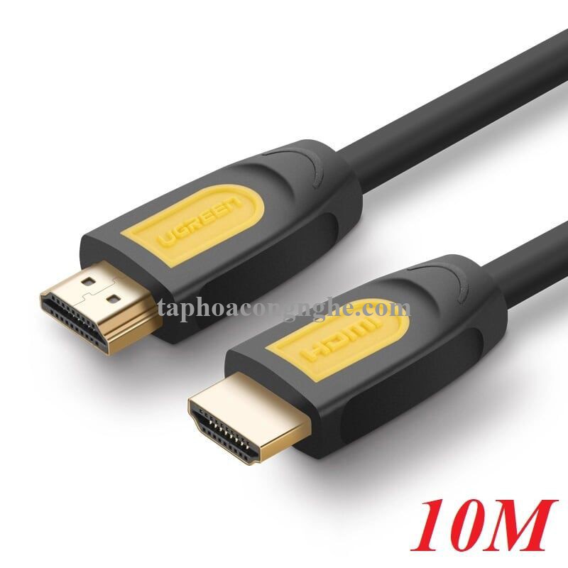 Ugreen 10170 10M màu Vàng Cáp tín hiệu HDMI chuẩn 1.4 hỗ trợ phân giải 4K * 2K HD101 30010170